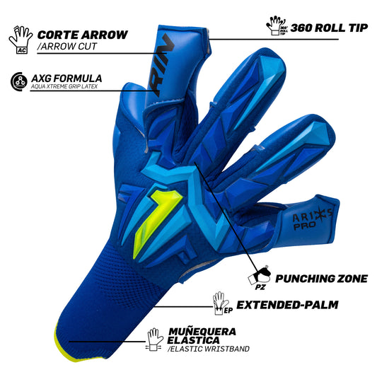 RINAT Goalkeepers gloves ARIES X PRO Blue