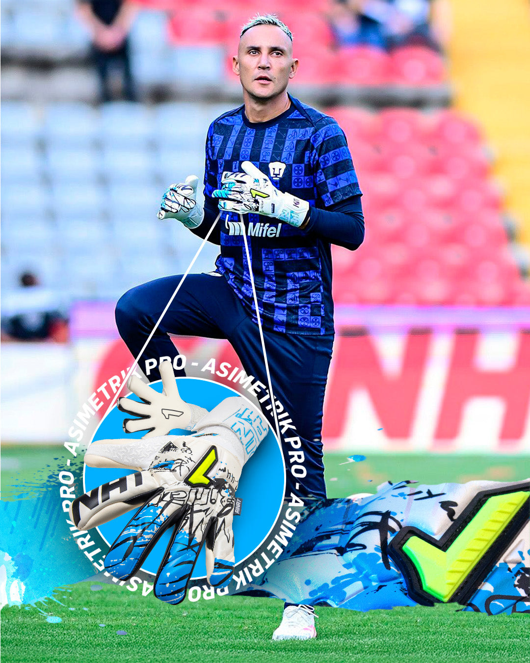 RINAT ASIMETRIK PRO NG White/Blue